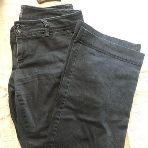 American eagle wide leg black dress pants